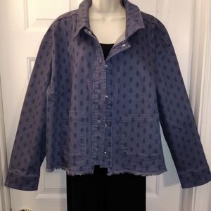 Isaac Mizrahi waist length denim jacket